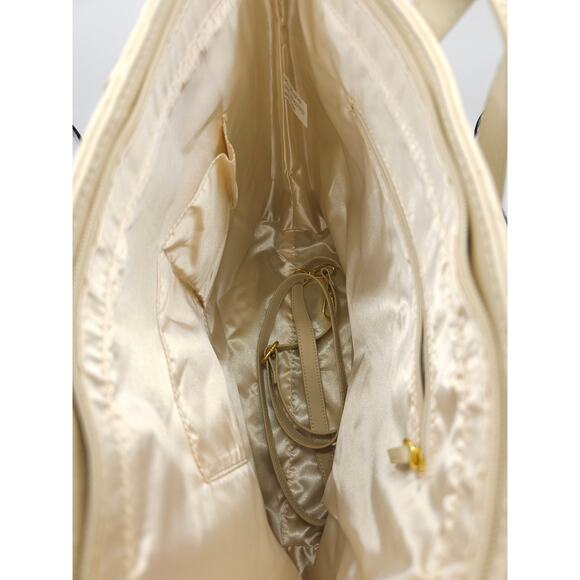 Joy & Iman 100% Leather Tan Handbag With Matching 100% Leather Tan Wallet - Picture 7 of 9